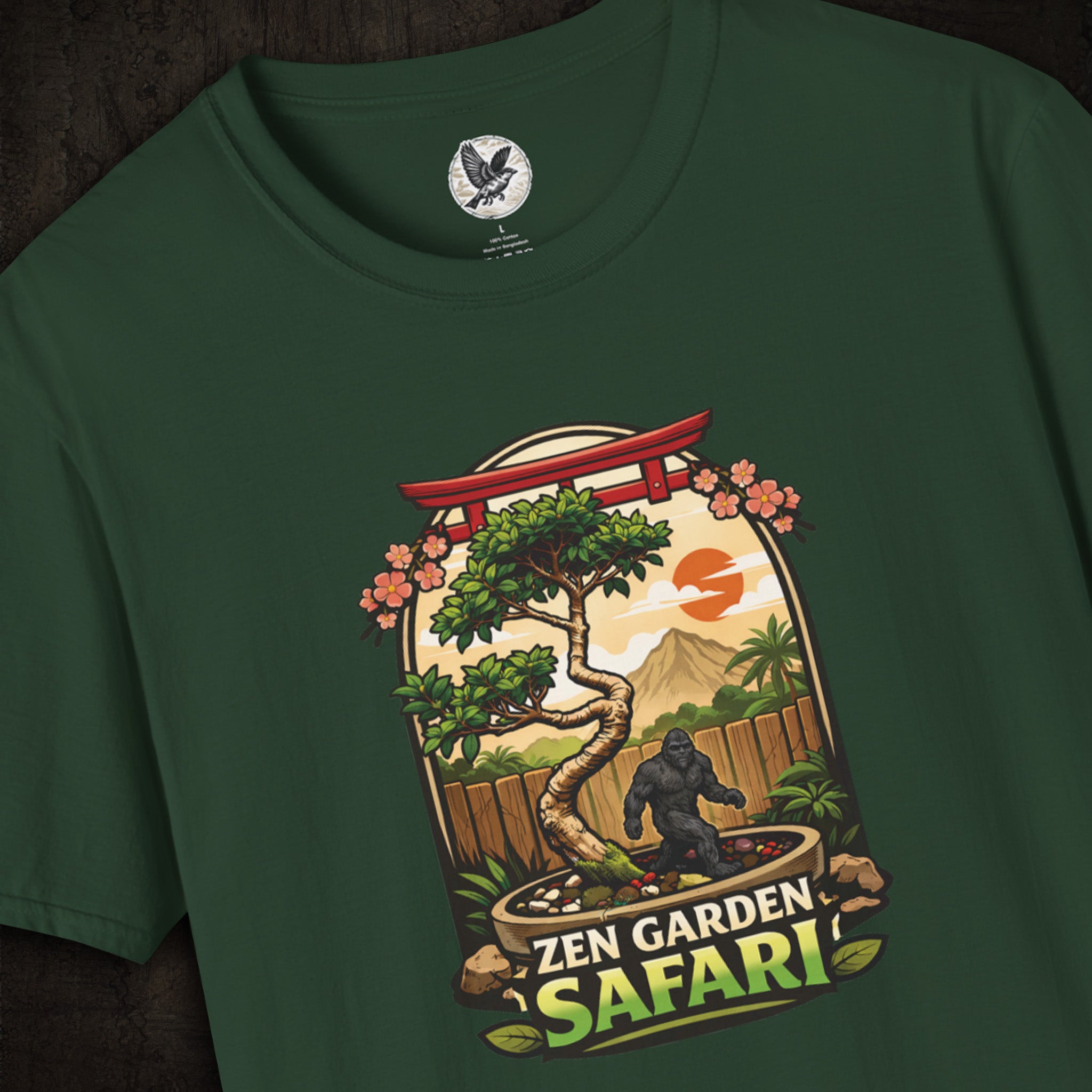 Zen Garden Safari Tee – Where Tranquility Meets the Wild