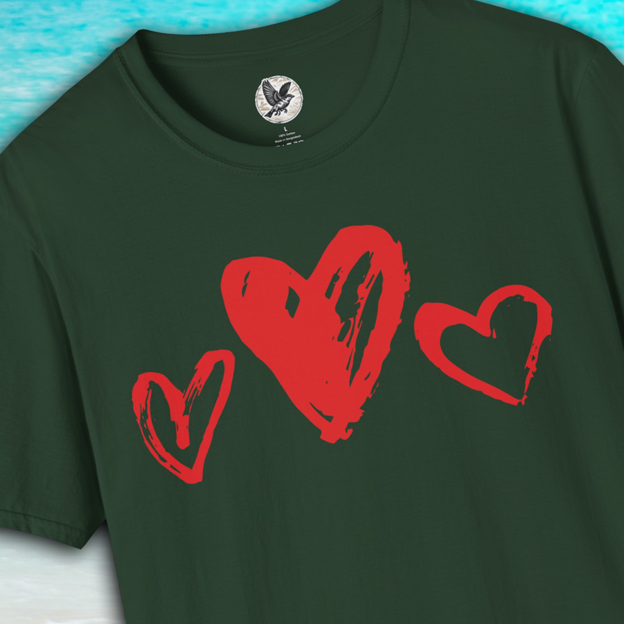 Triple Heart Love Tee