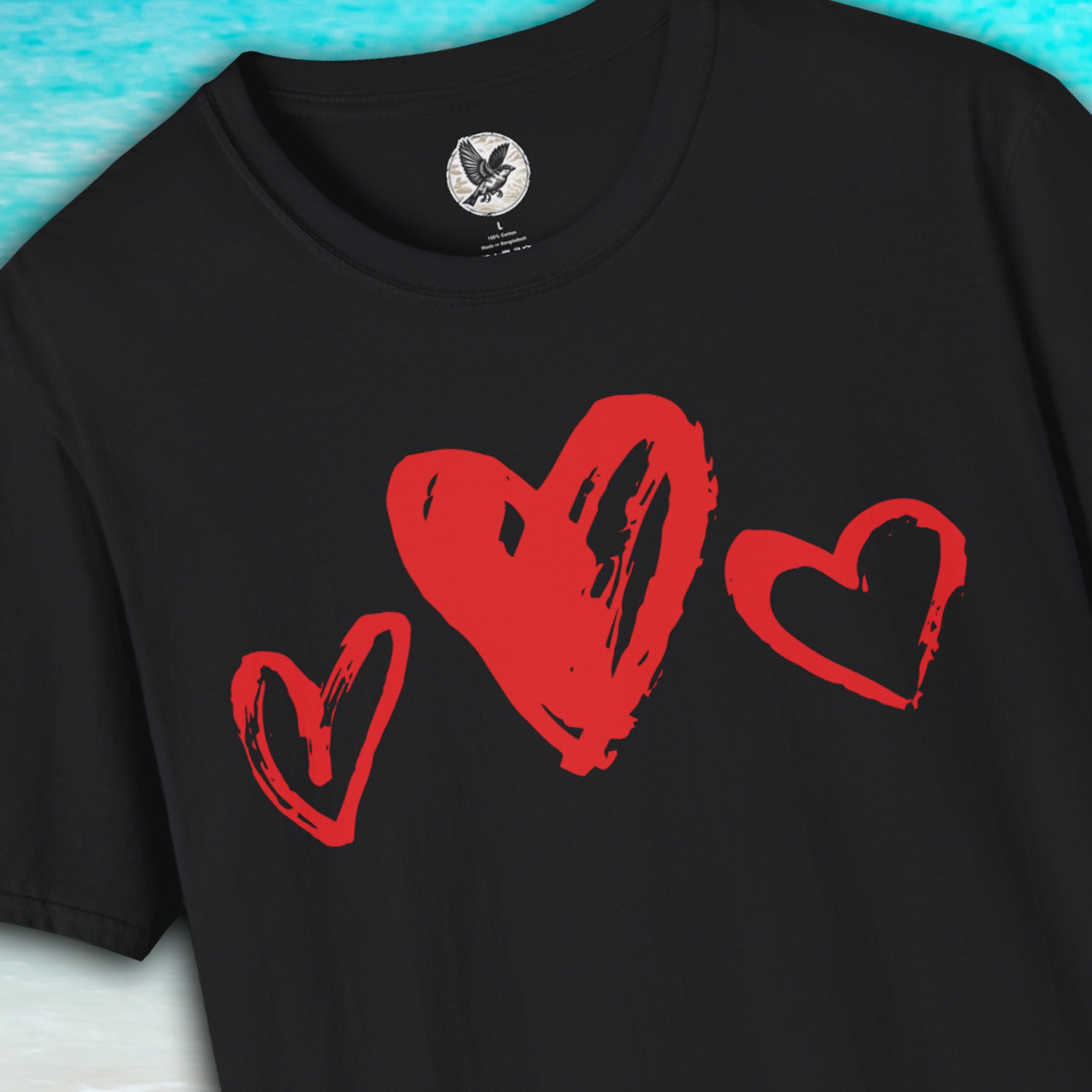 Triple Heart Love Tee
