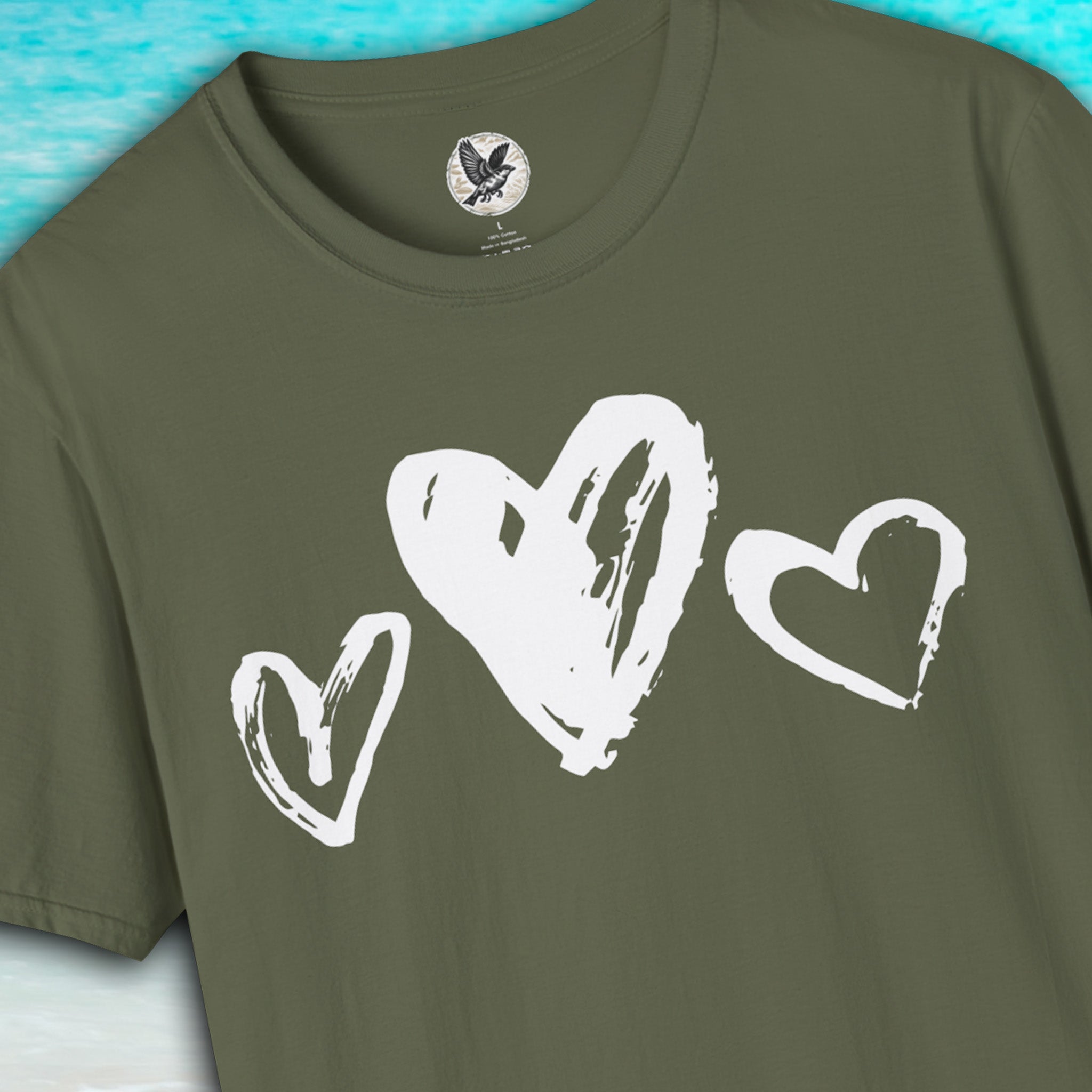 Triple Heart Love Tee