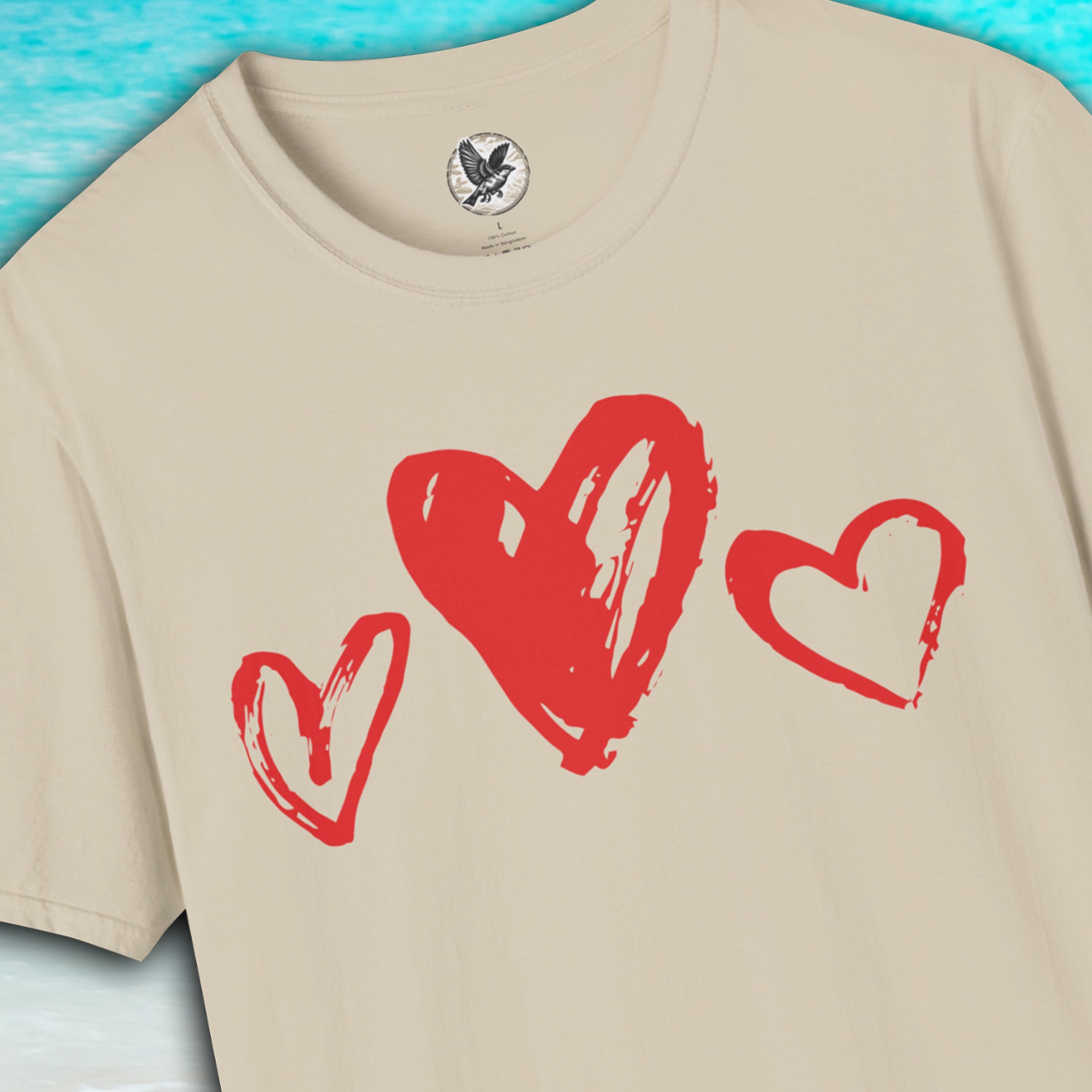 Triple Heart Love Tee