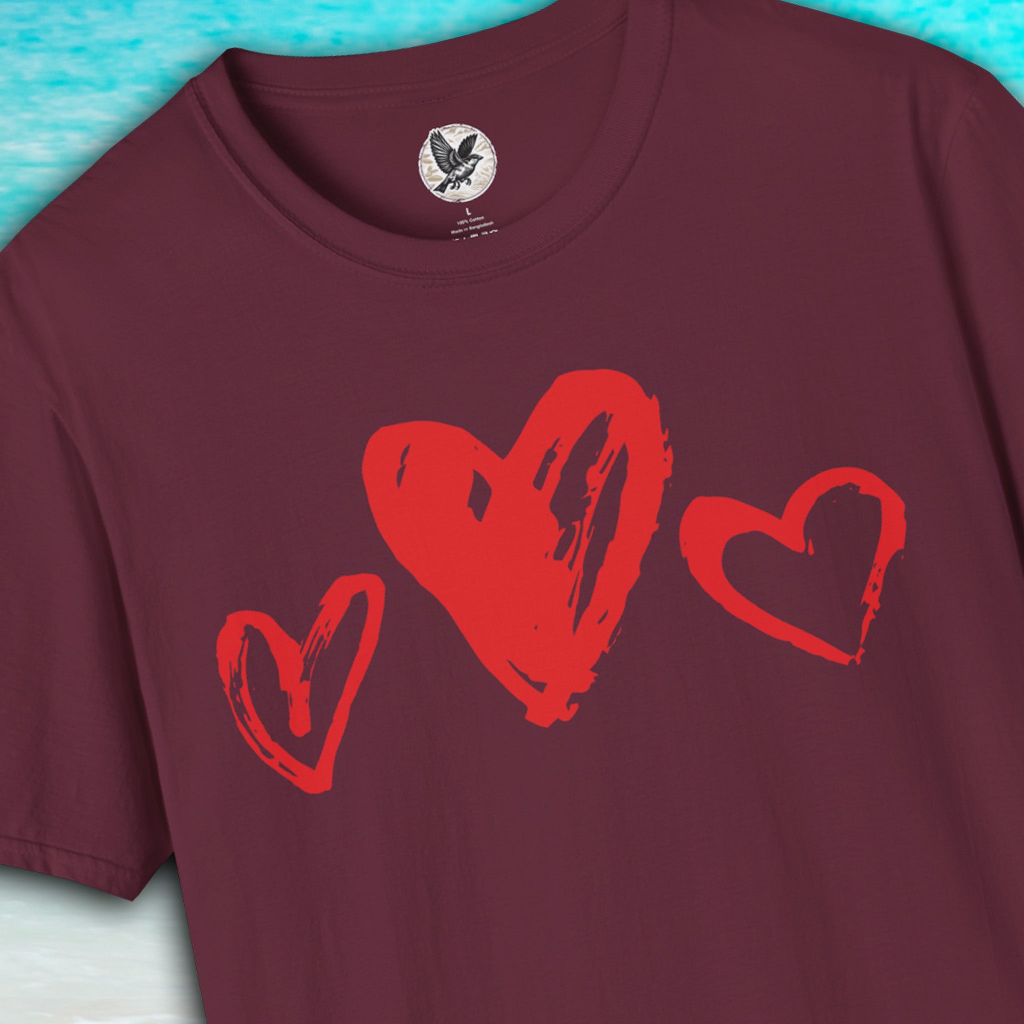Triple Heart Love Tee