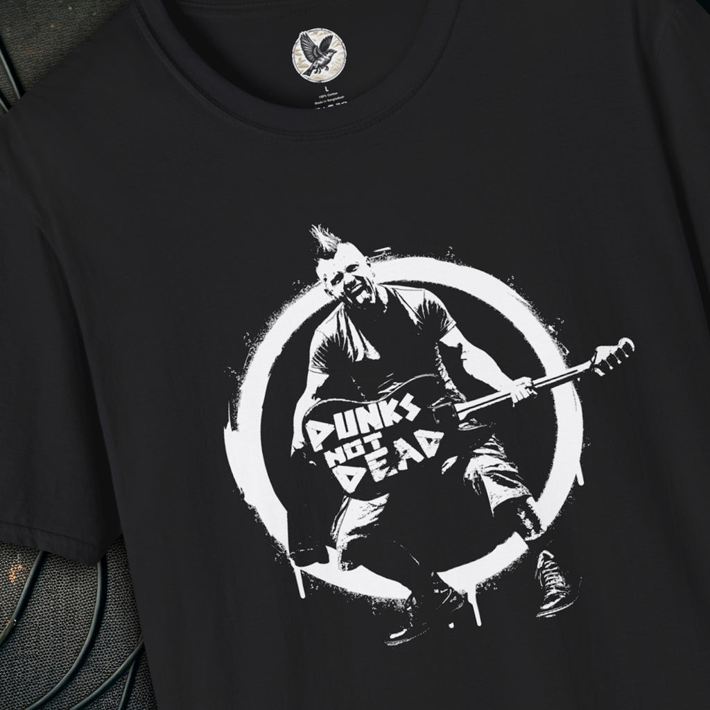 Punks Not Dead Anarchy Guitarist T-Shirt