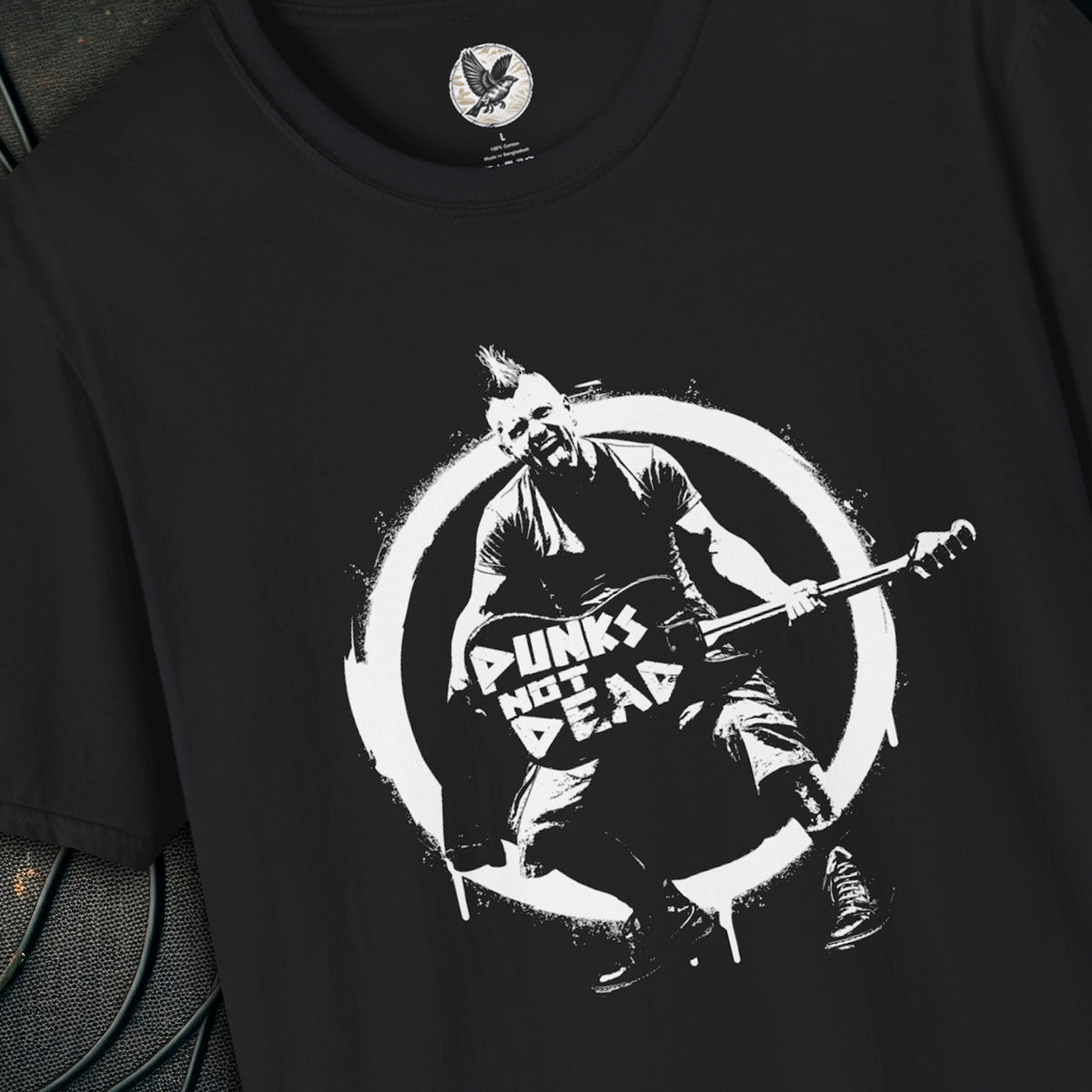 Punks Not Dead Anarchy Guitarist T-Shirt