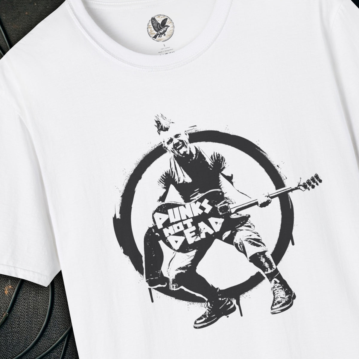 Punks Not Dead Anarchy Guitarist T-Shirt