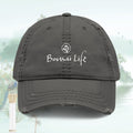 Embroidered Bonsai Life Dad Hat — Vintage Distressed