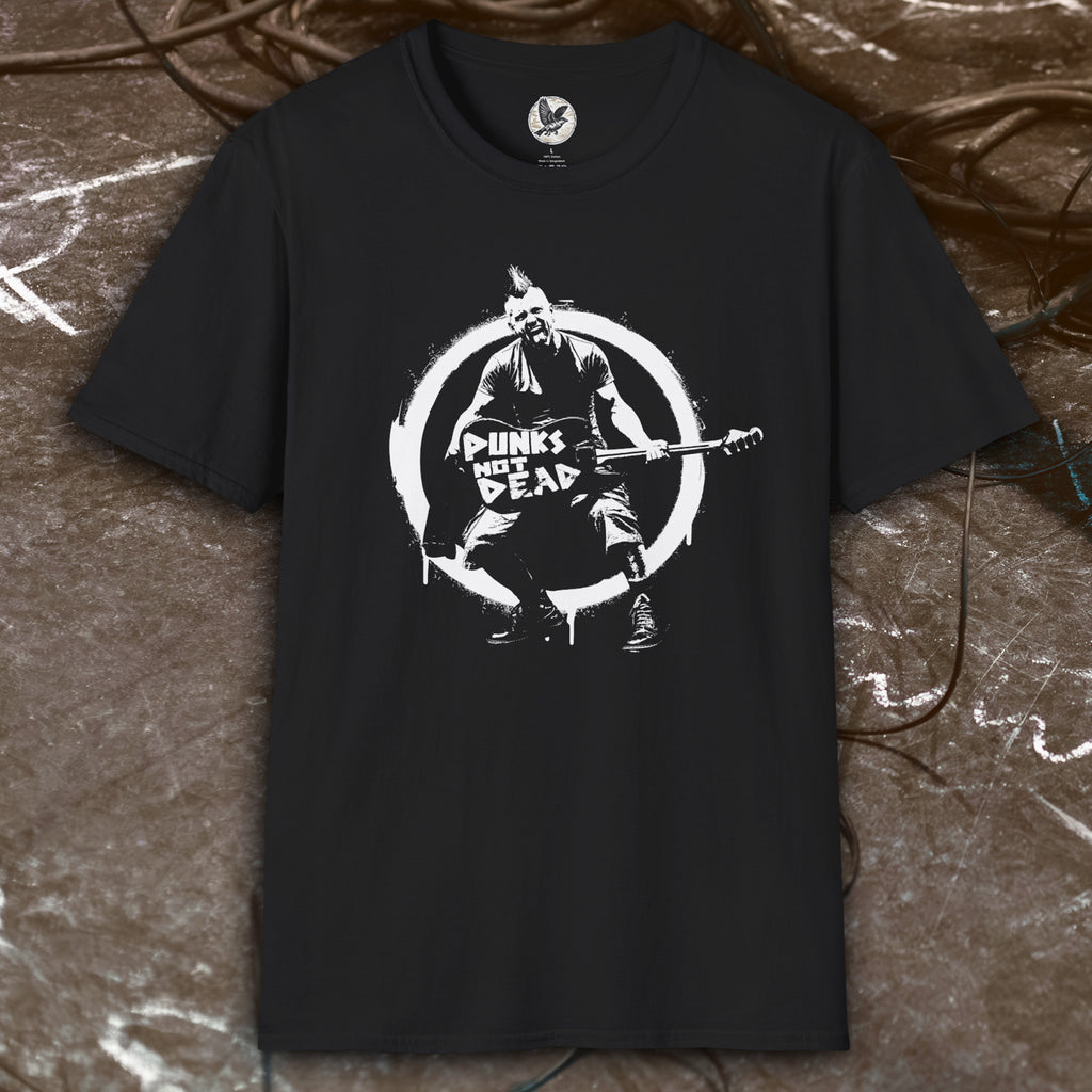 Punks Not Dead Anarchy Guitarist T-Shirt